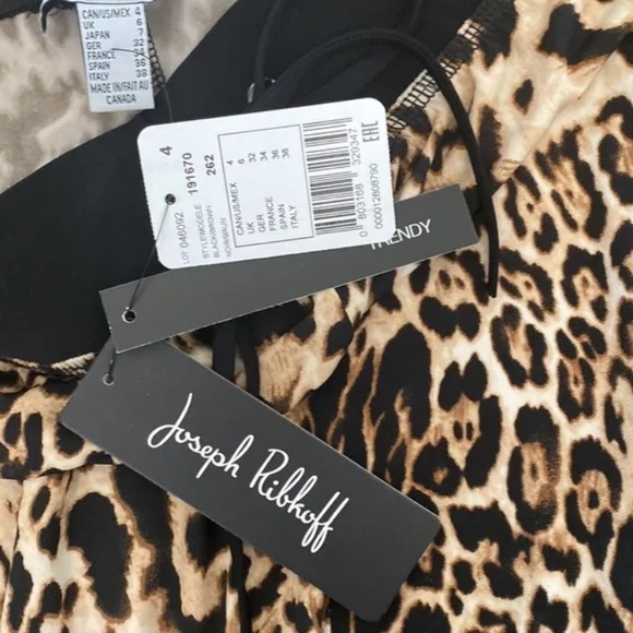 NEW Joseph Ribkoff Animal Cheetah Print Jogger Pant - Picture 4 of 8